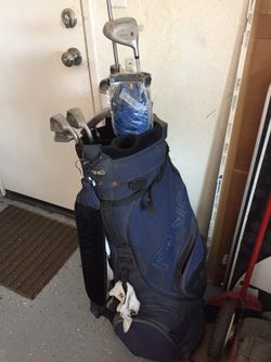 Golf clubs and golf gear
