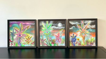 Original paintings, triptych