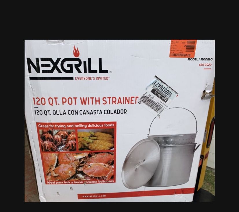 Nexgrill 120 qt. Stock Pot with Basket
