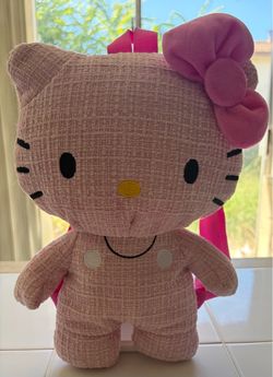 Hello Kitty Plush Backpack Pink