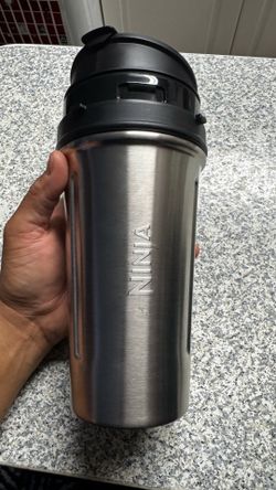 Ninja 24-Ounce Stainless Steel Nutri Ninja cups on-the-go