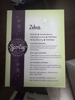 Scentsy Zebra Warmer 