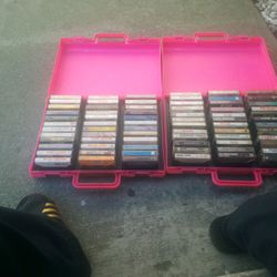 Cassette Tapes 8 Carrying Case's  Full