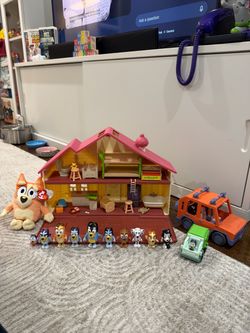 ALL $20 Bluey Toy Bundle – House, Family Car, Figures & Bingo Plush with Tags