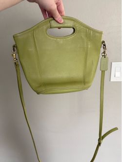 Green coach bag