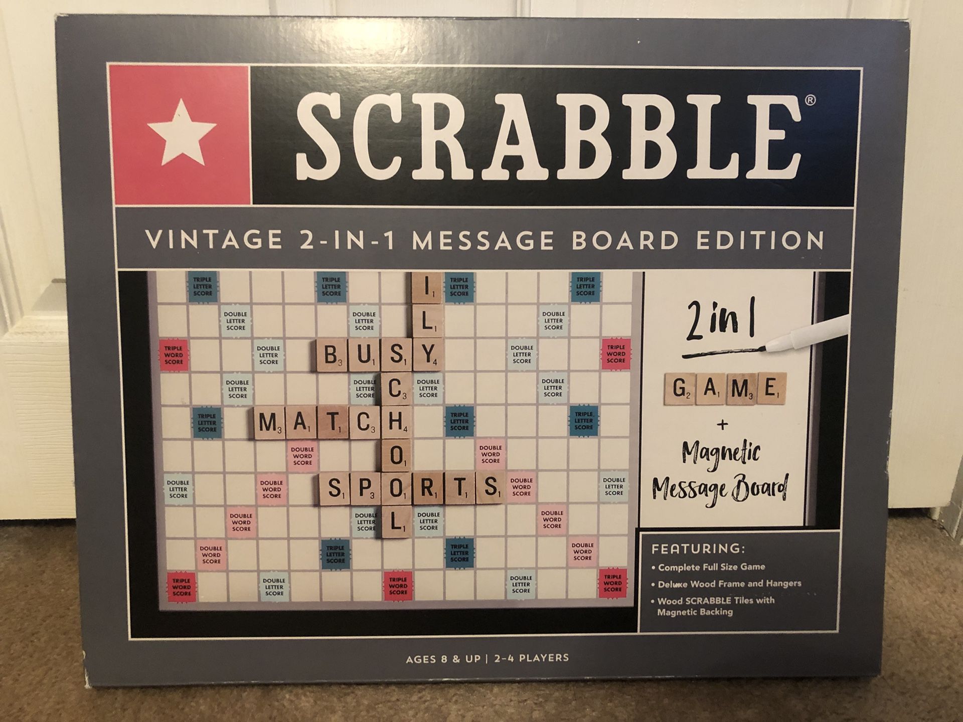 BRAND NEW Scrabble game and message board