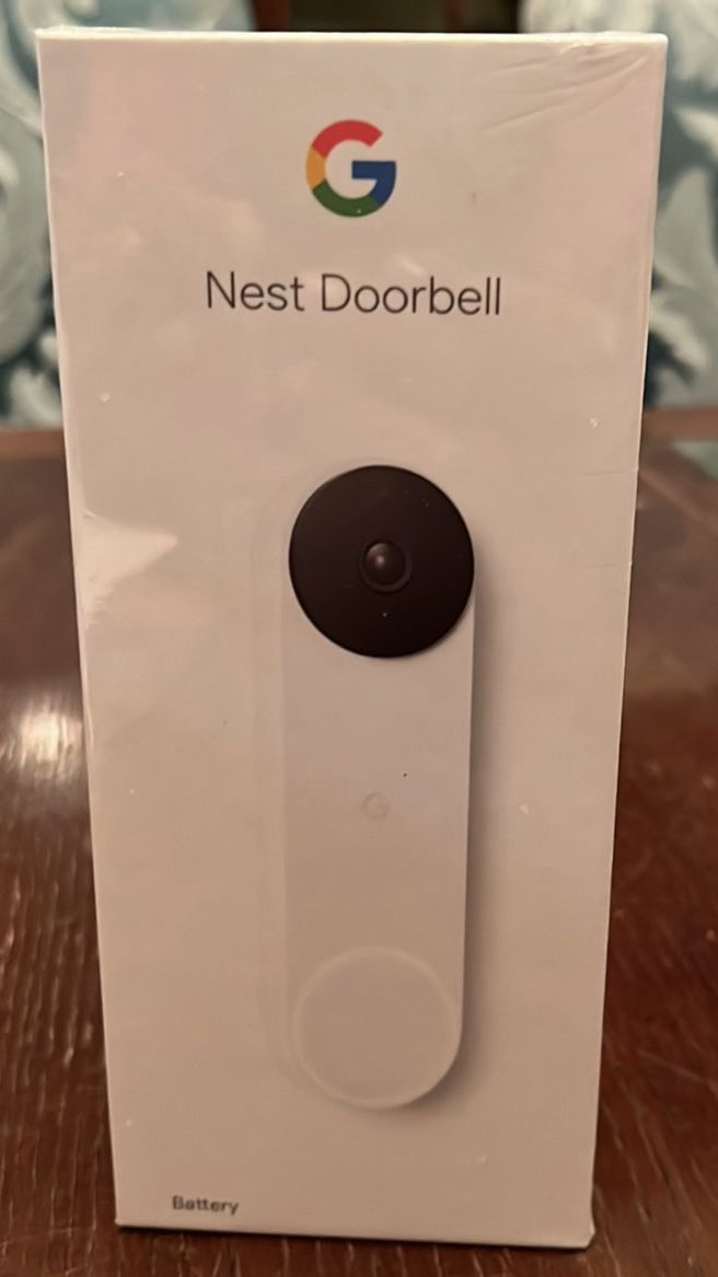Google Nest Doorbell (Battery) - Wireless Doorbell Camera - Video Doorbell - Snow Color (New in Box)