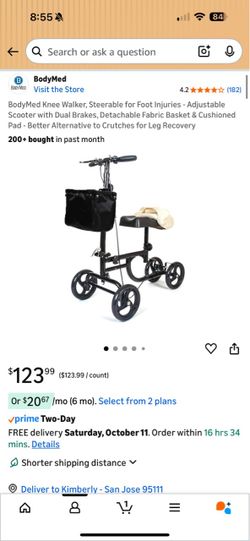 BodyMed Steerable Knee Walker Scooter