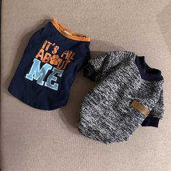 Dog shirt & sweater size small