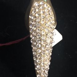 Bling Bling Ring Stretch with a Gold Trim