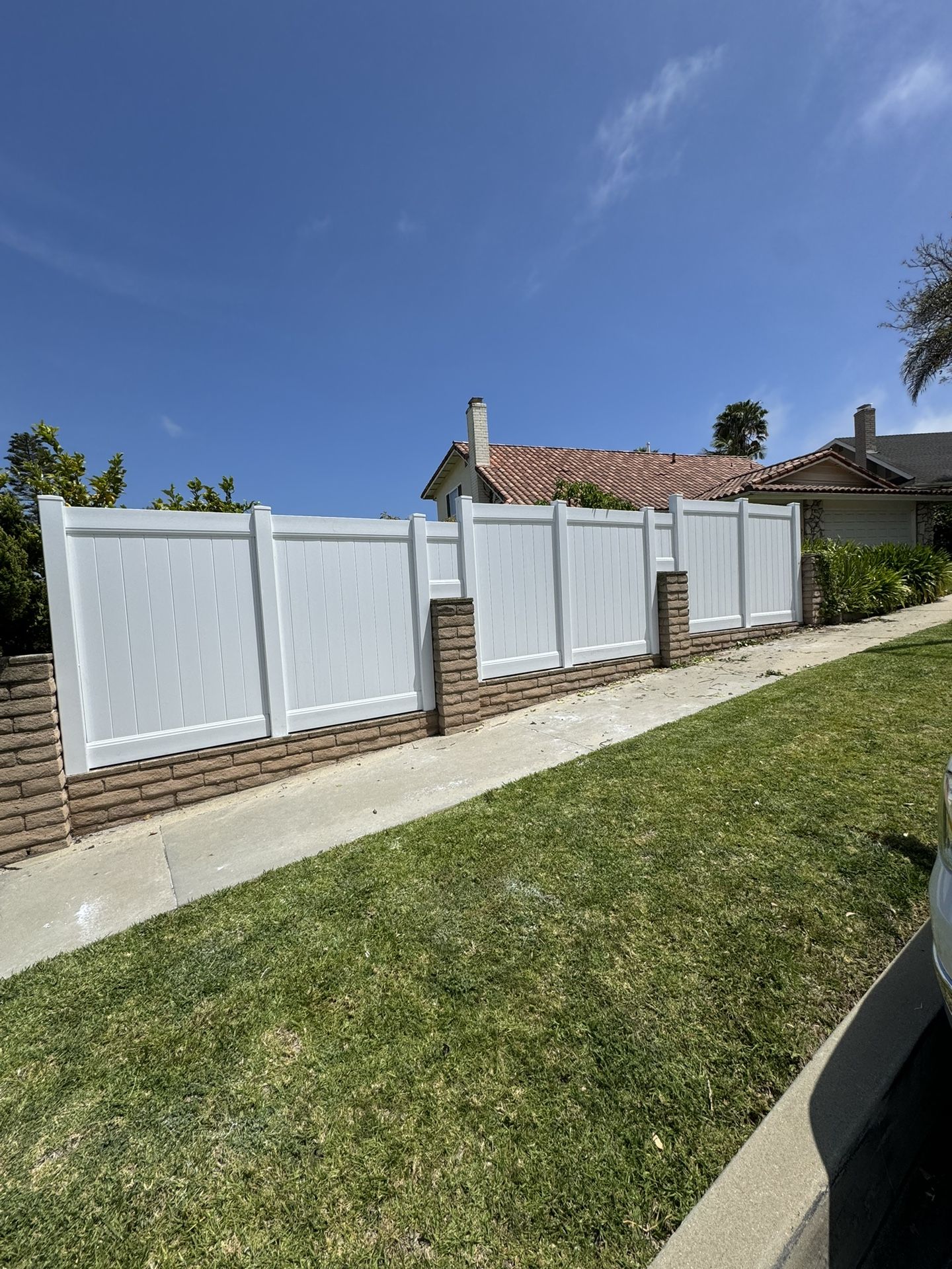 White Vinyl Fence