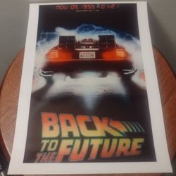 Brand New!💯 Back 2 The Future⚡🔥 8.5x11 Color Art Ultra Premium Glossy Reprint Movie Wall/Locker Poster!🌟