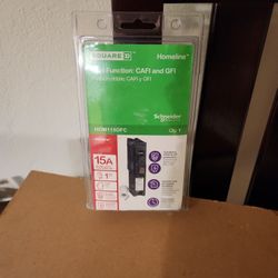 SquareD Homeline One Pole 15AMP Dual Function