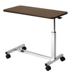 AMFAB Overbed Table Spring Assisted Lift / Tilt / 26-39 Adjustable /  Table 30x15”
