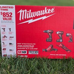 🔥JUEGO COMBINADO DE 5 HERRAMIENTAS MILWAUKEE M18🔥