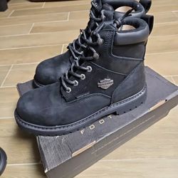 NEW HARLEY DAVIDSON BLACK GAVERN CT BOOTS 9.5" COMPOSITE TOE WORK BOOT D93567