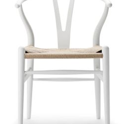 Mid Century White Desk Chair 