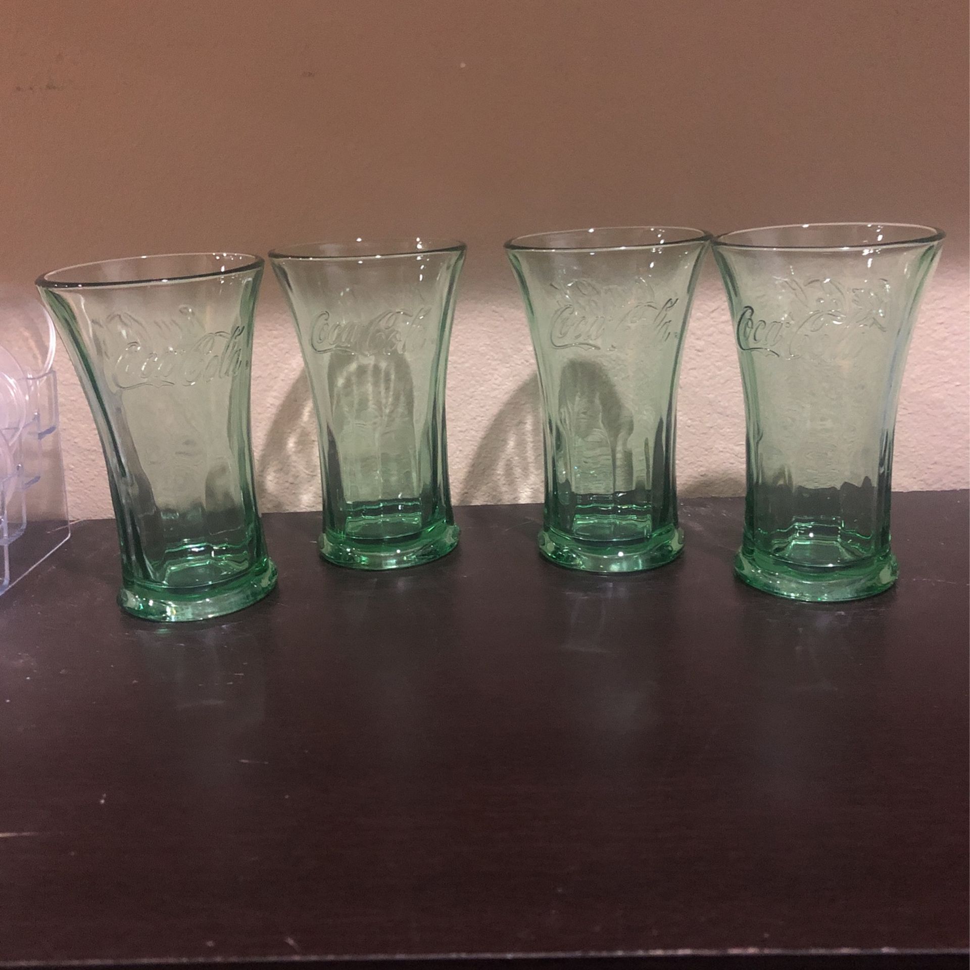 Vintage LARGE Coca-Cola FLUTED Glasses 16 oz