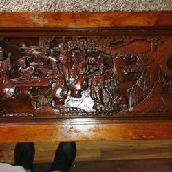 Handcrafted Table And Side Table Matching Set Antique