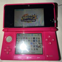 Pearl Pink Nintendo 3ds With Tons Of Games