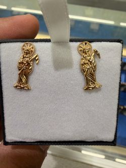 Santa muerte earrings