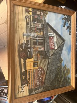 Coke Framed Picture 