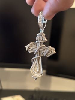 Moissanite Cross Pendant