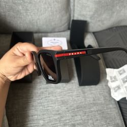 Prada linea Rossa sunglasses frame black