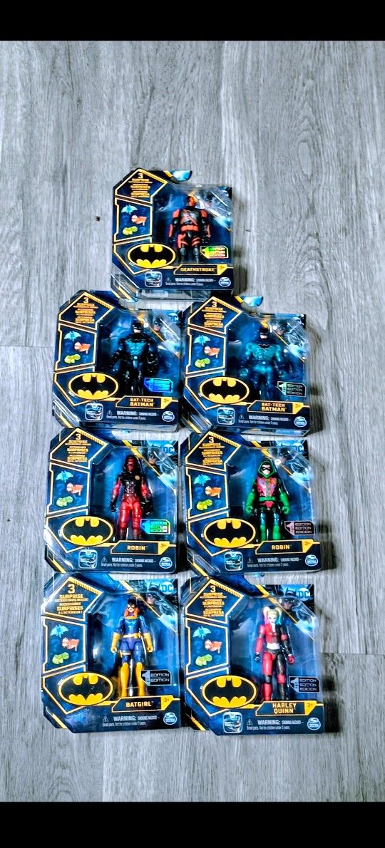 2021 Spin Master DC Action Figure 4" BAT-TECH BATMAN 1st Edition  Two super rare figures lot 7