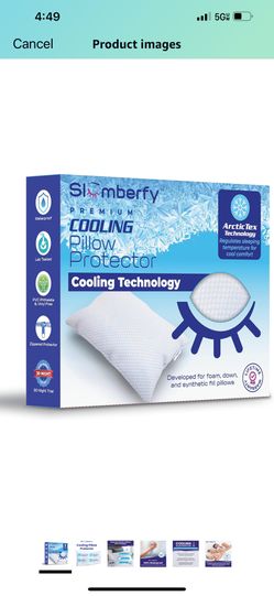 Slumberfy- Queen Size Bamboo Cooling Pillowcase cover (2) 