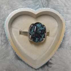 .925 Turquoise Ring 