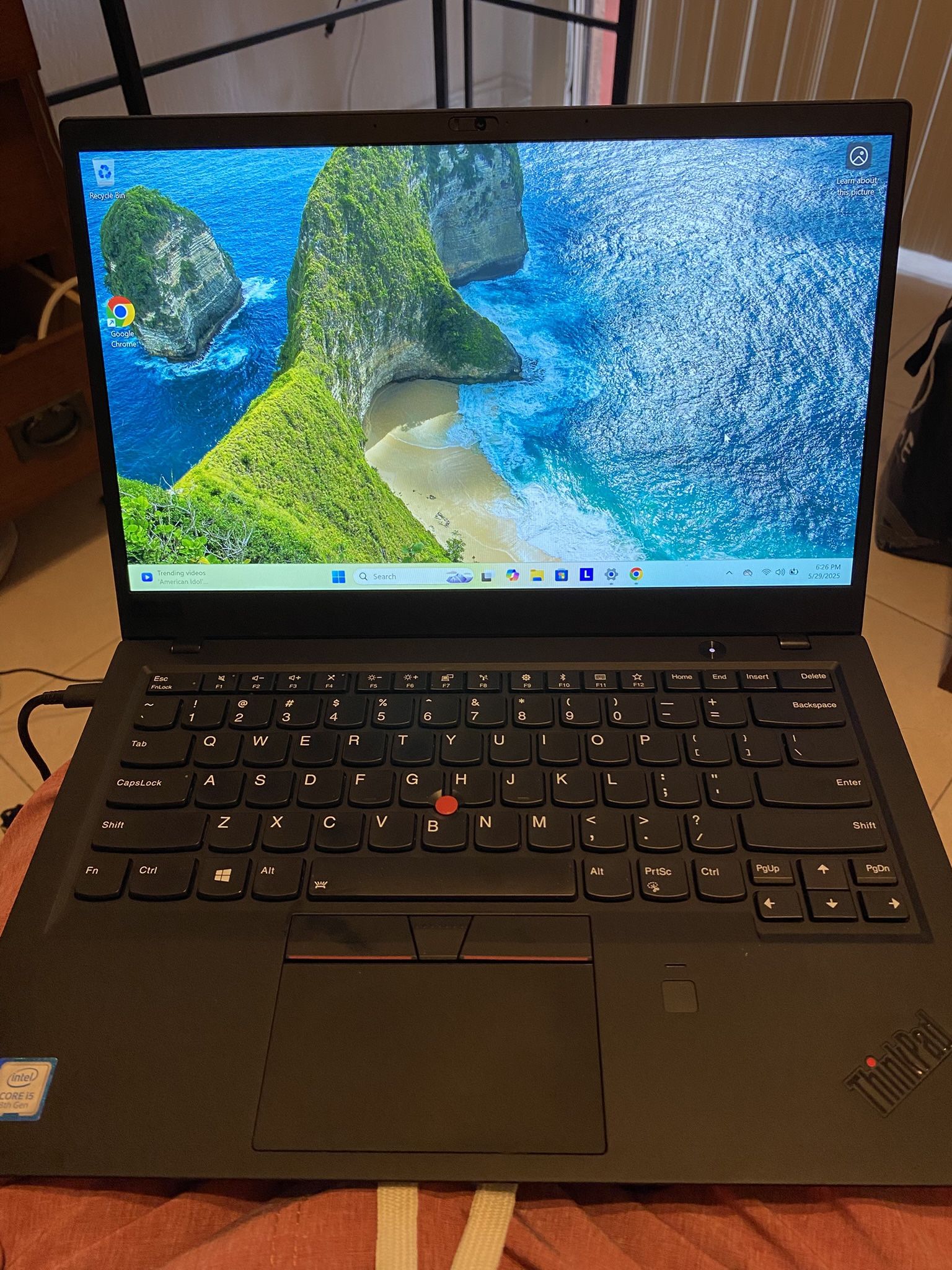 Touchscreen Lenovo ThinkPad X1 Carbon 6th Gen 14" FHD i5-8350U 8GB RAM 256GB SSD Win11 Pro