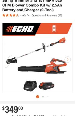 56V Cordless Battery 16 in. String Trimmer and 151 MPH 526 CFM Blower Combo Kit w/ 2.5Ah Battery and Charger (2-Tool)