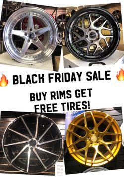 ** BLACK FRIDAY SALE! Buy rims get FREE TIRES ** (only 50 down payment / no credit check)