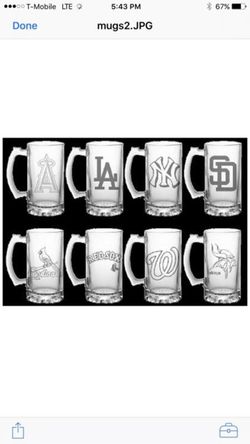 Glass mugs