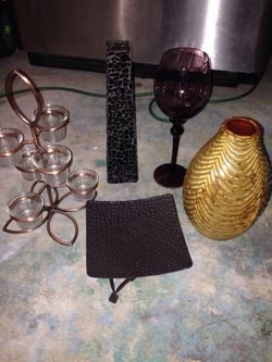 Misc. decor vase candle holders