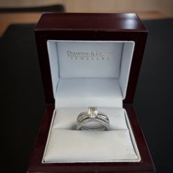 💍 PLATINUM Luxury Engagement + Wedding Ring (High-End / Consignment / Private Sale)
