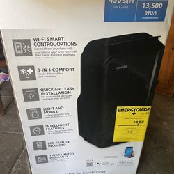 Toshiba 13,500 BTU Smart Portable Air Conditioner (Model RAC-PD1414CWRU)
