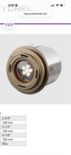 Hydrel Fountain Light Fixture