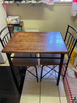 Small Dining Table Set with 2 Chairs