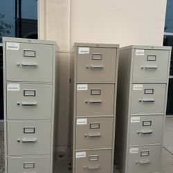 3 Filing Cabinets 