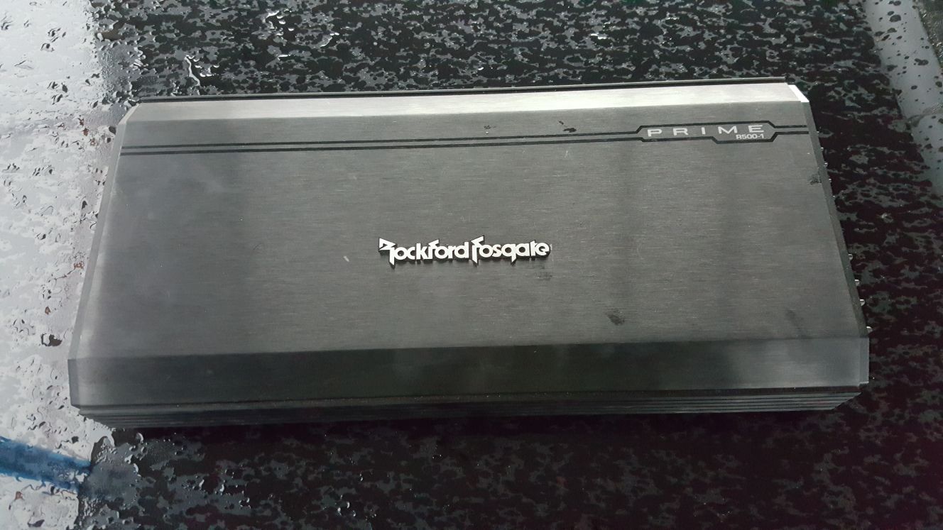 rockford fosgate prime r500-1 amp subs amplifier