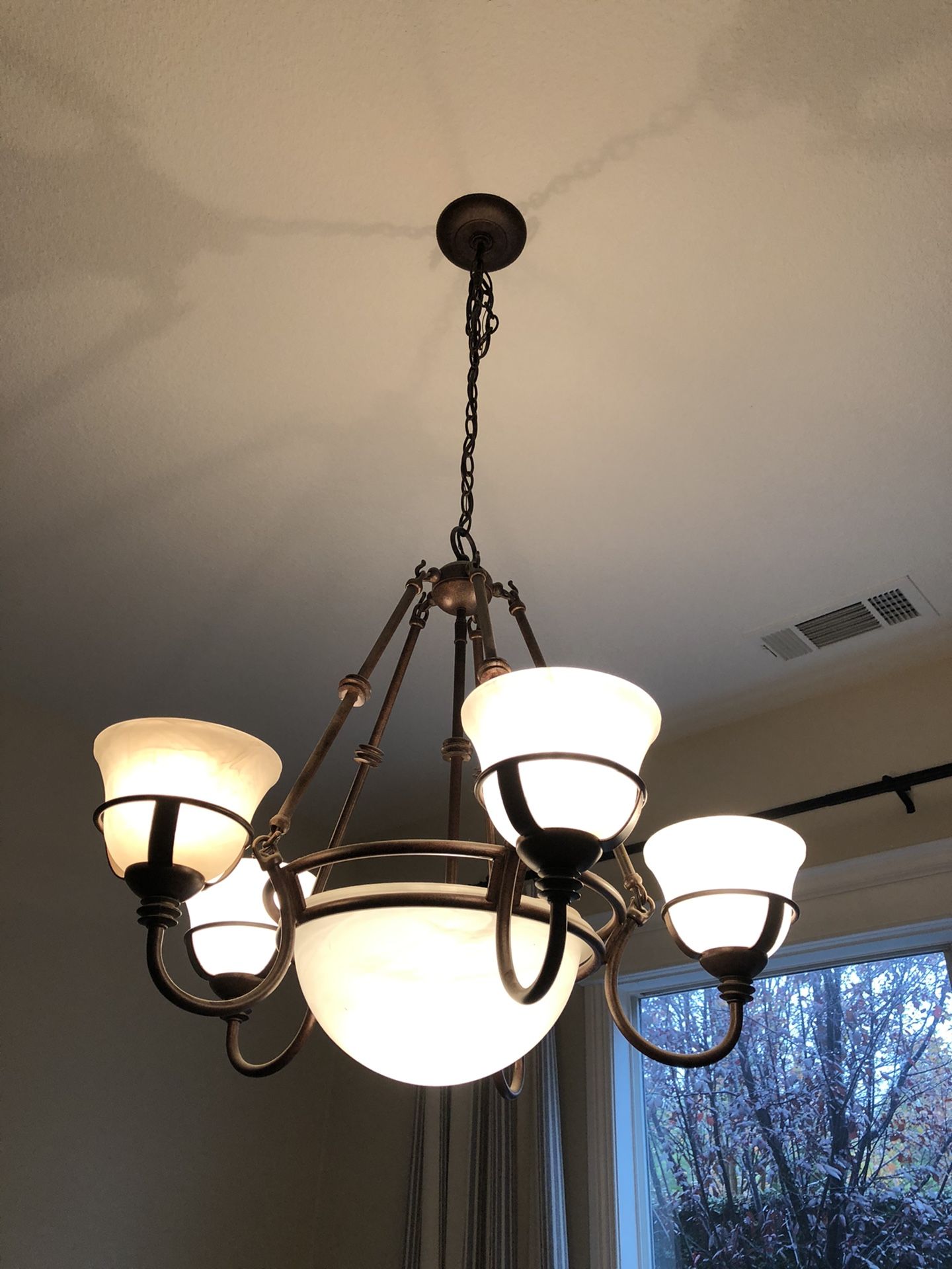 6 light chandelier