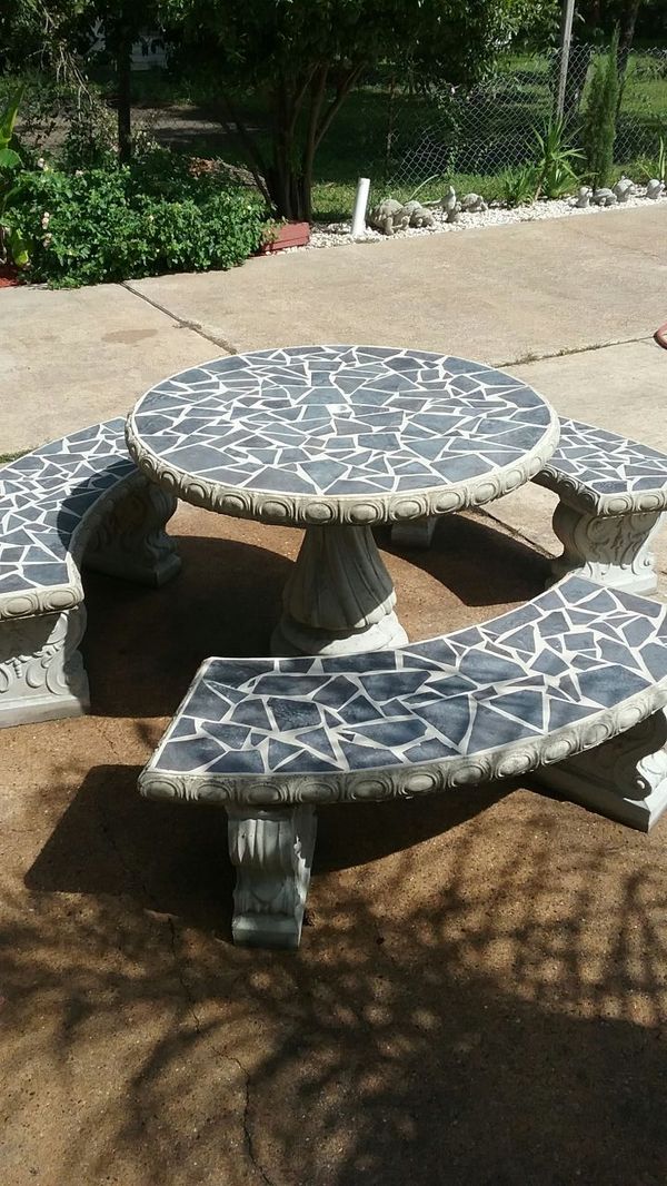 Concrete picnic table sets for Sale in Houston, TX - OfferUp