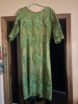 Green Party  dress