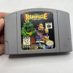 Rampage World Tour for Nintendo 64, Authentic N64 Cartridge Only, Tested & Works
