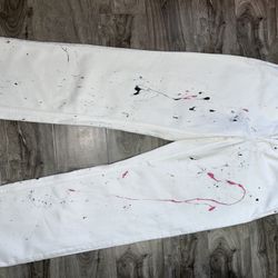 Custom paint splatter jeans 32Wx34L