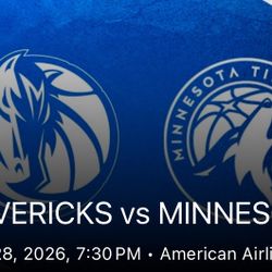 2 Tickets For $25 ( 2 Boletos Por $25) TIMBERWOLVES. TODAY JAN/28/26  AT AMERICA. AIRLINES CENTER 7:30 Pm 