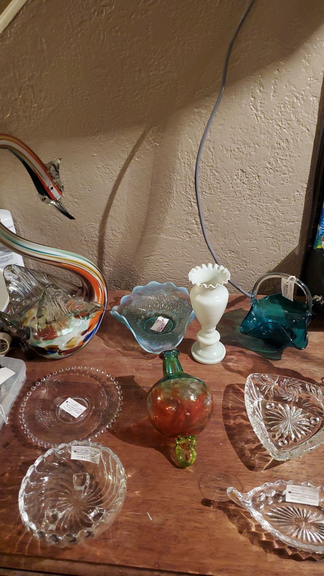 Fostoria, and murano, glass, fenton, steuben, and much more