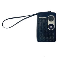 Panasonic Vintage AM Pocket Radio 4.25" X 2.75" Black Model R-1013